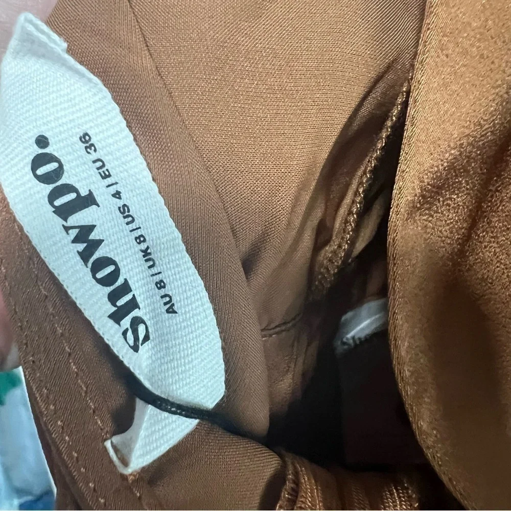 Showpo Wendilyn
Halterneck Jumpsuit  in Rust, New with Tags_6